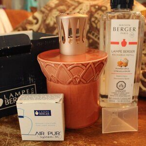 Lampe Berger Longchamp Ceramic Lamp with accessories N W T